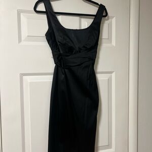 Donna Ricco Black Midi Dress